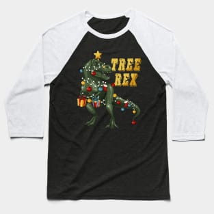 Dinosaur Tree Rex Pajamas Christmas Gift for Boys Baseball T-Shirt